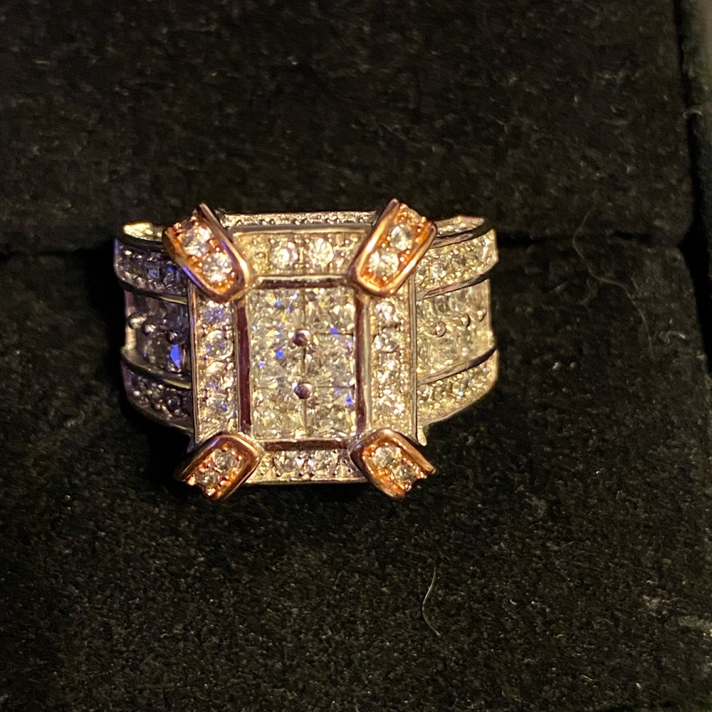 Silver Cluster Ring - image 1